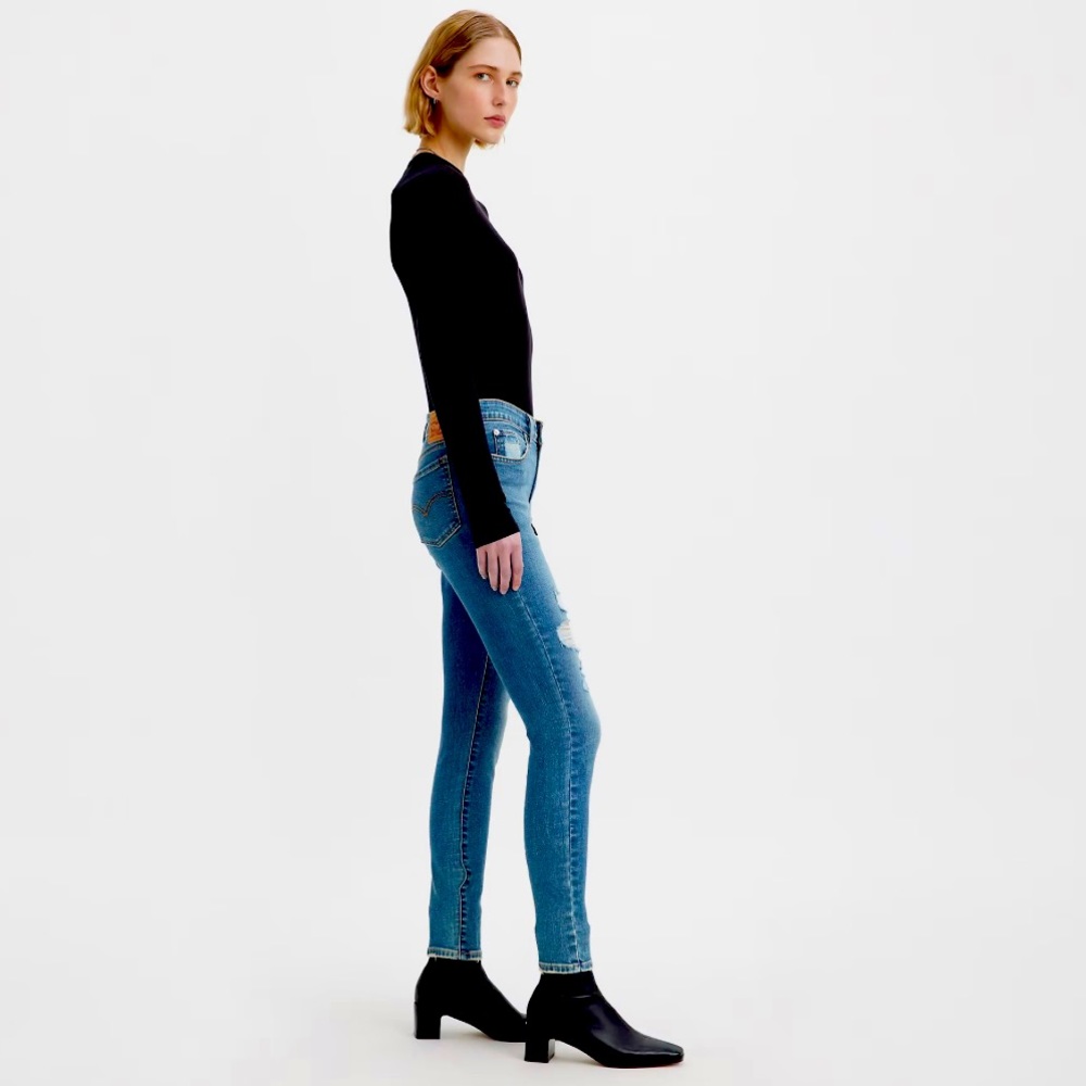 Levi’s the Original women’s straight leg skinny jeans size 8 mid high rise NWOT - Picture 2 of 15